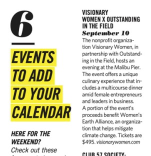 Visionary Women’s Outstanding in the Field Malibu dinner